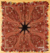 TWO PAISLEY SHAWLS, 19TH C.Two