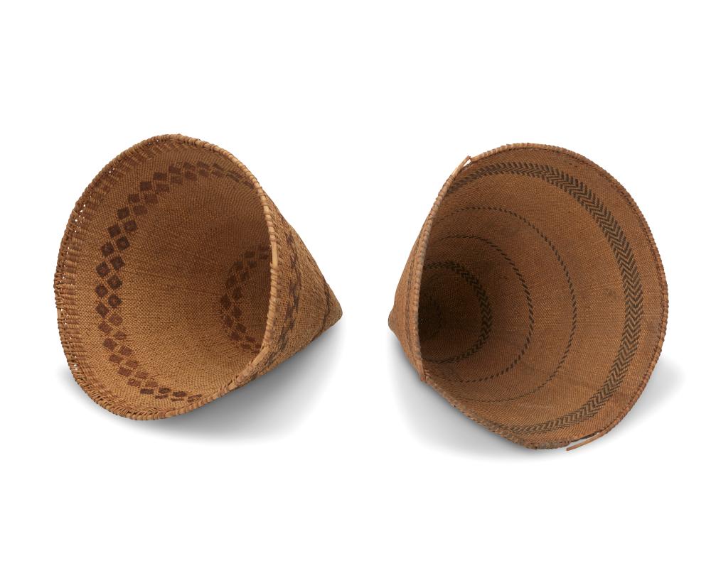 TWO PAIUTE BURDEN BASKETSTwo Paiute