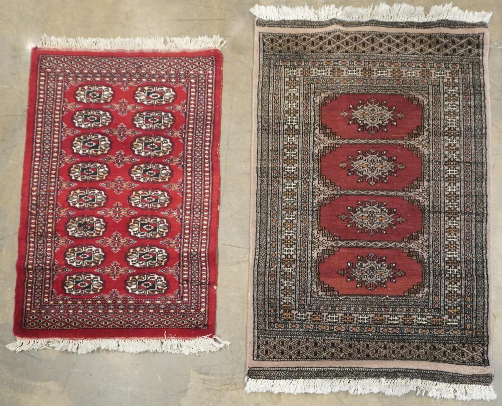 TWO PAKISTAN BOKHARA RUGS (ONE AS