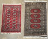TWO PAKISTAN BOKHARA RUGS (ONE