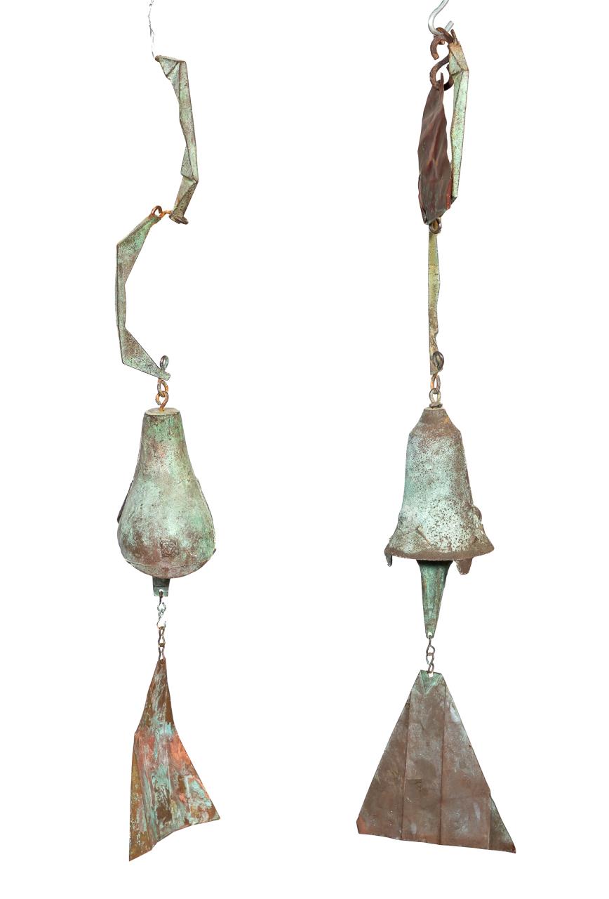 TWO PAOLO SOLERI + ARCOSANTI BRONZE