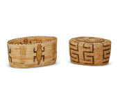 TWO PAPAGO OVAL BASKETS<br>Two