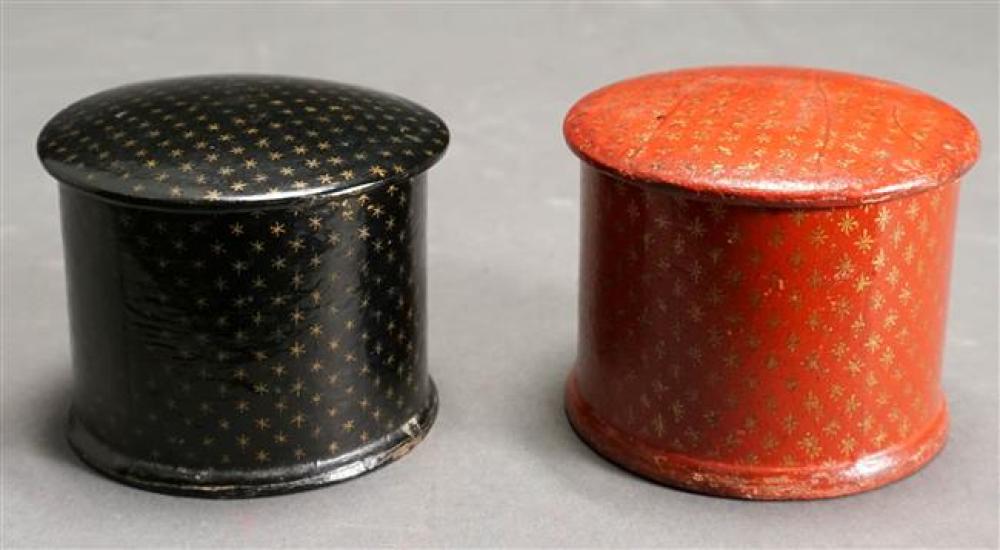 TWO PAPIER MACHE BOXESTwo Papier