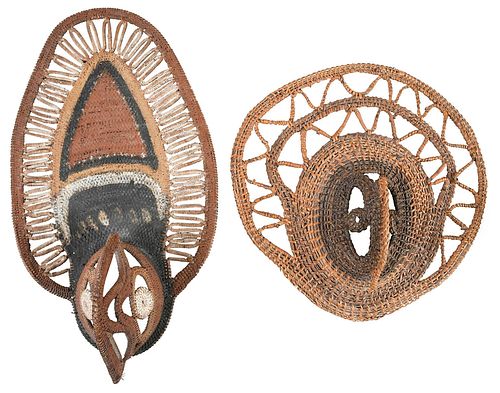 TWO PAPUA NEW GUINEA BASKETRY
