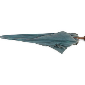 Two Parasols with Decorated Handles