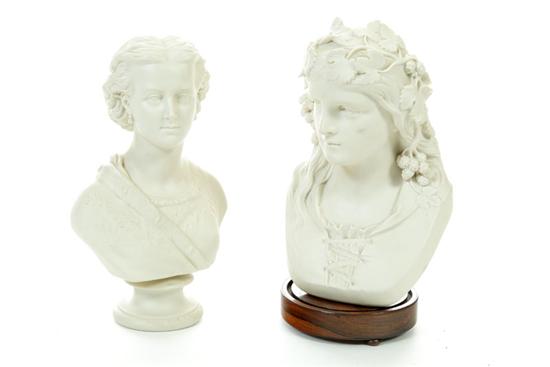 TWO PARIAN BUSTS.  England  2nd