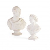 TWO PARIAN BUSTS OF PRINCE ALB