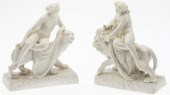 TWO PARIAN PORCELAIN FIGURAL G