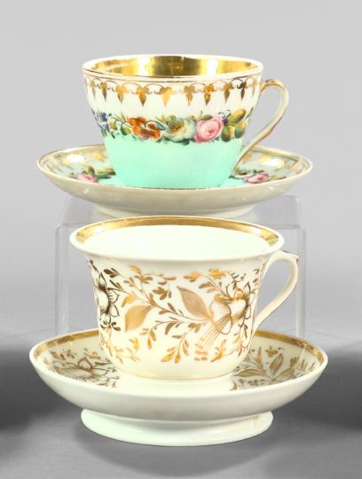 Two Paris Porcelain Cups and