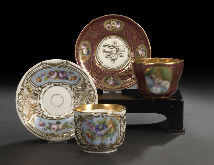 Two Paris Porcelain Elaborately