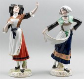 TWO PARIS PORCELAIN REGIONAL F