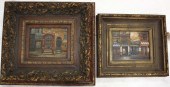 TWO PARIS STREET SCENES, OILS