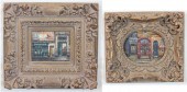 TWO PARIS STREET SCENES WITH S