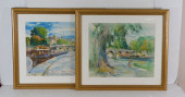 TWO PARISIAN WATERCOLORS, "THE