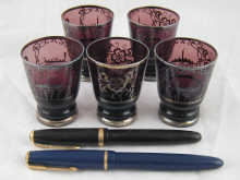 Two Parker fountain pens together