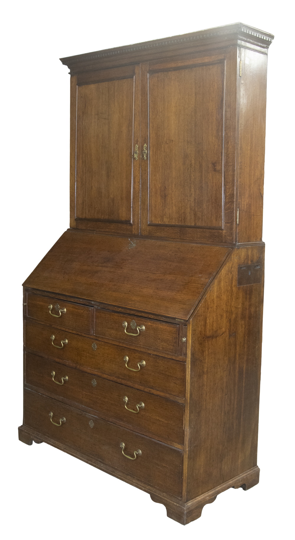 TWO-PART AMERICAN OAK SECRETARY