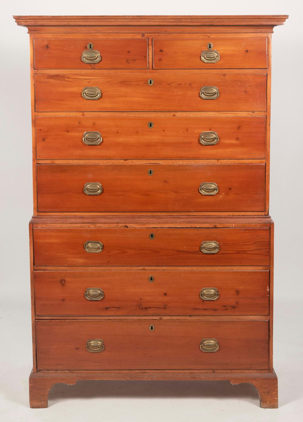 TWO-PART CHEST-ON-CHEST 19TH