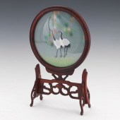 TWO PART CHINESE HAND MADE DOU