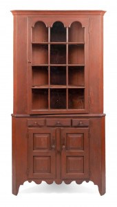 TWO-PART CORNER CUPBOARD NEW E