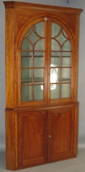 TWO PART CORNER CUPBOARDca. 18
