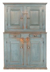 TWO-PART CUPBOARD 19TH CENTURY