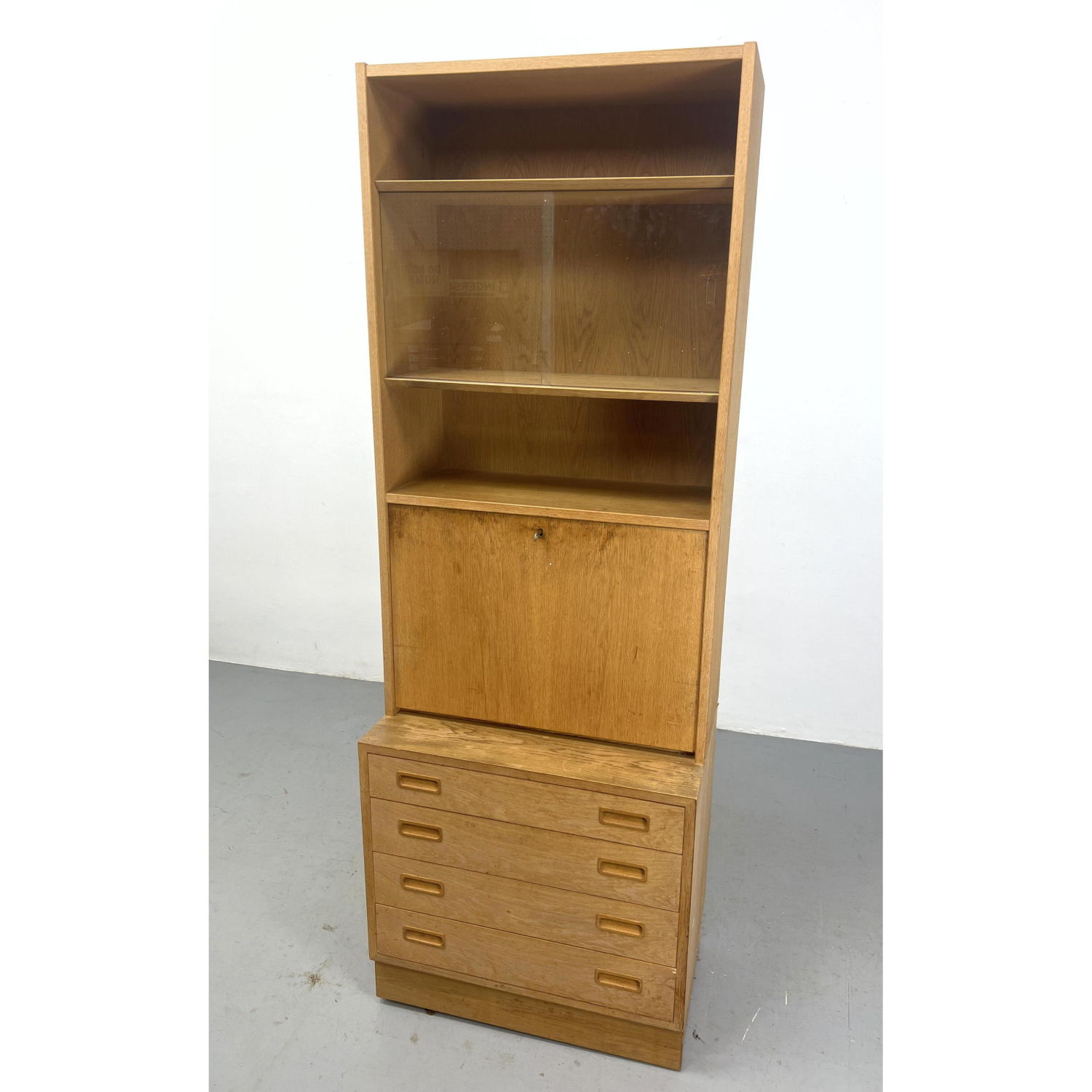 Two Part Danish Modern Dresser