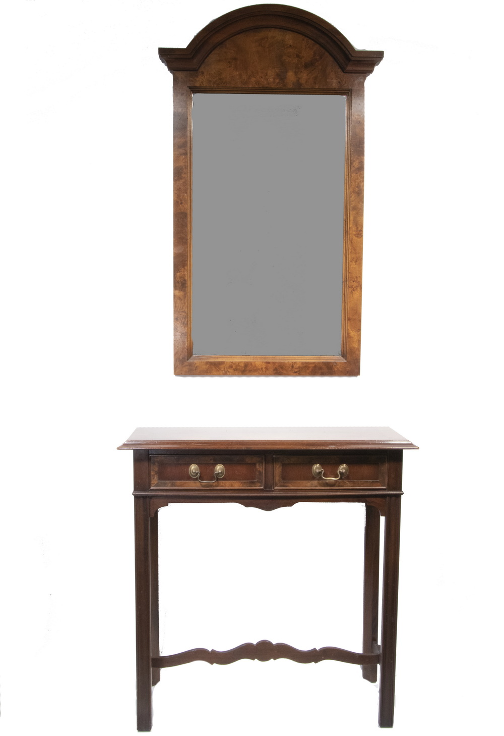 TWO-PART HALL CONSOLE TABLE AND