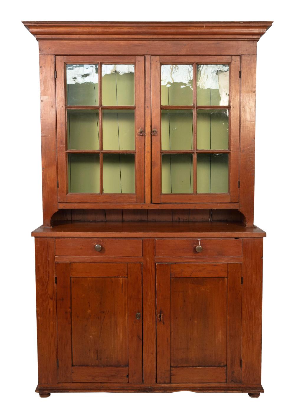 TWO-PART HUTCH CUPBOARD