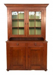 TWO-PART HUTCH CUPBOARD MID-AT