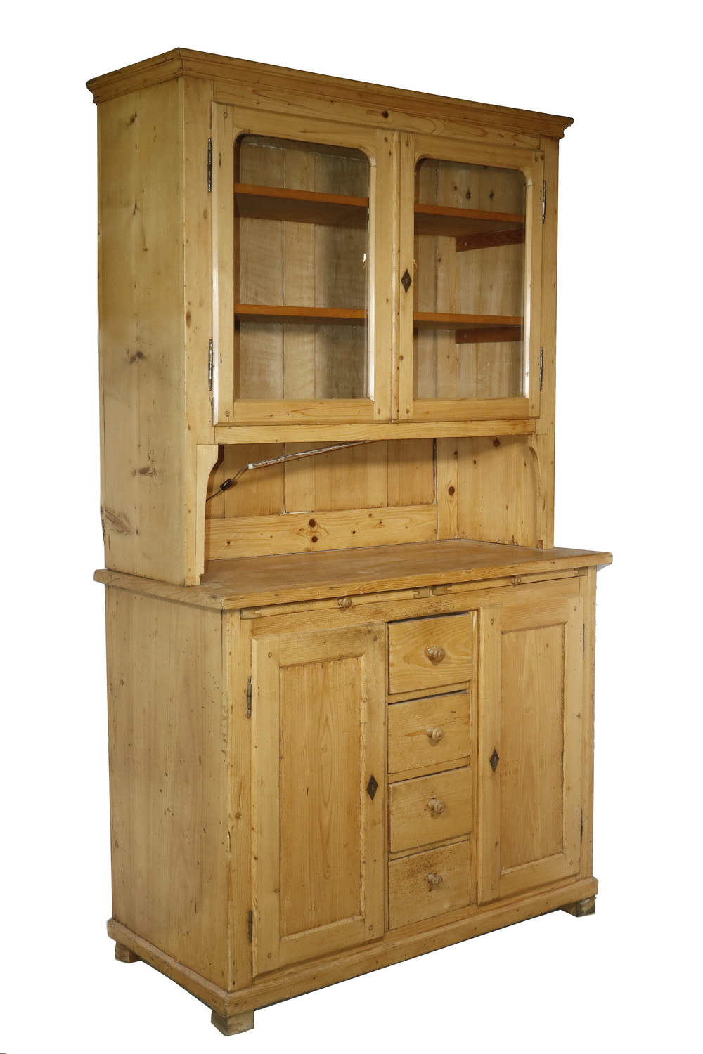 TWO-PART SCRUBBED PINE STEPBACK