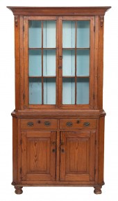 TWO-PART STEP-BACK CUPBOARD 19