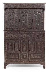 TWO-PART WELSH CUPBOARD CIRCA