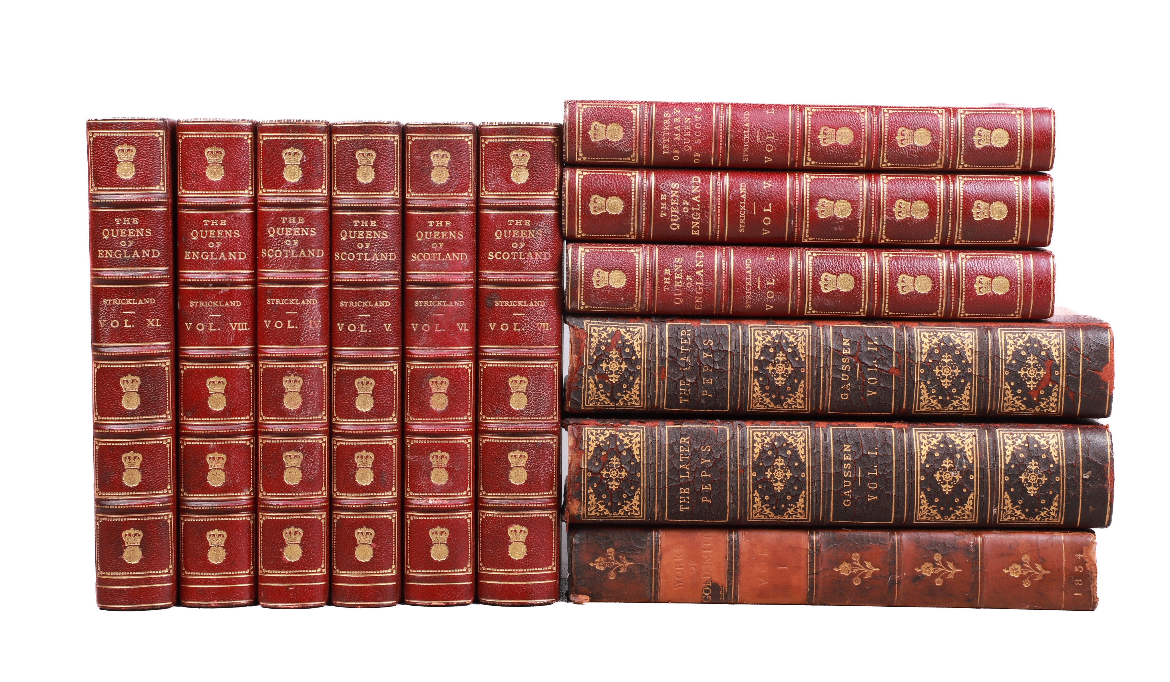 Two partial sets of books by