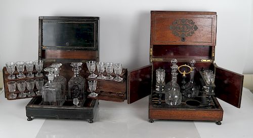 TWO PARTIAL TANTALUS BOXESTwo