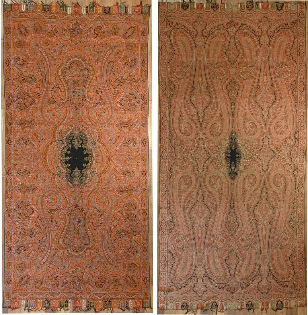 TWO PASHMINA SHAWLS,