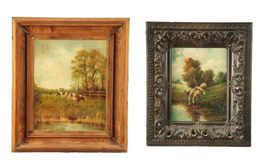 TWO PASTORAL SCENES (AMERICAN