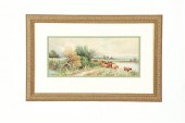 TWO PASTORAL SCENES BY THOMAS