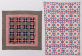 TWO PATCHWORK CRIB QUILTS, EAR