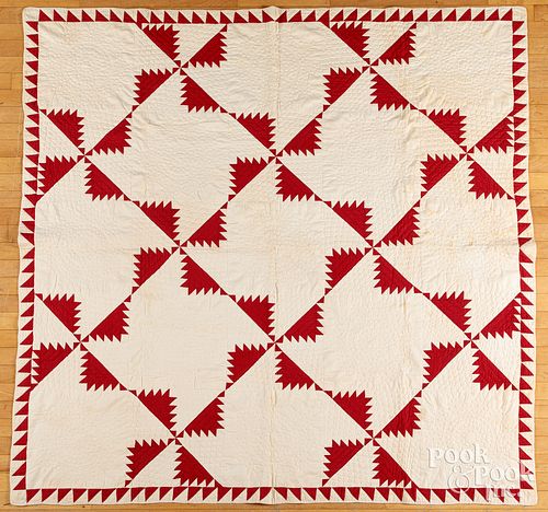 TWO PATCHWORK QUILTS, 19TH AND 20TH