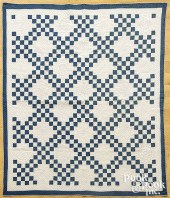 TWO PATCHWORK QUILTS, 20TH C.T