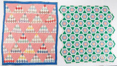 TWO PATCHWORK QUILTS, MID 20TH
