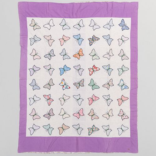 TWO PATCHWORK QUILTS8 ft. x 5 ft. 3