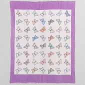 TWO PATCHWORK QUILTS8 ft. x 5
