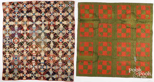 TWO PATCHWORK QUILTSTwo patchwork