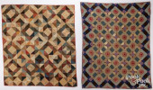 TWO PATCHWORK WOOL QUILTS &AMP