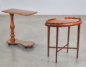 TWO PATERA INLAID MAHOGANY TAB