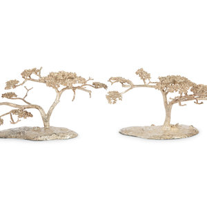 Two Patrick Mavros Silver Acacia