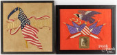 TWO PATRIOTIC NEEDLEWORKS<br>S