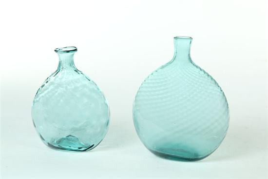 ***TWO PATTERN MOLDED FLASKS. 