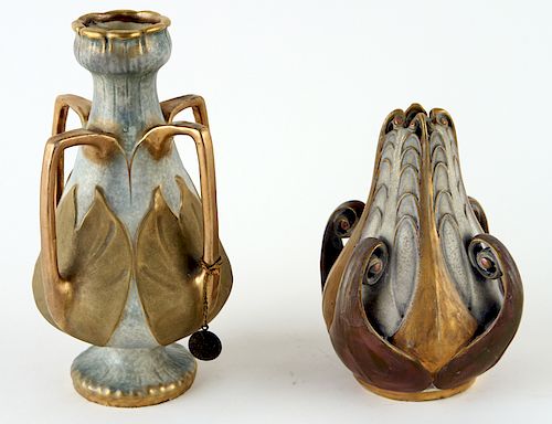 TWO PAUL DACHSEL ART NOUVEAU
